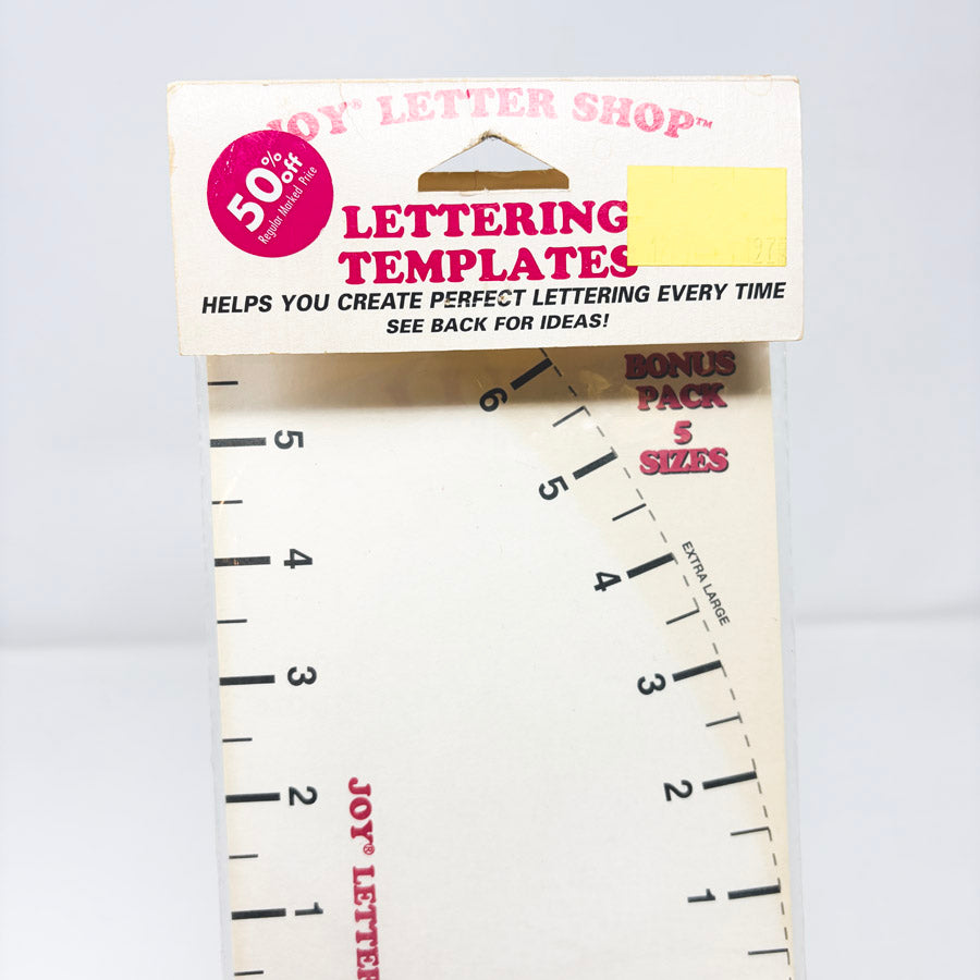 Joy Letter Shop Lettering Template