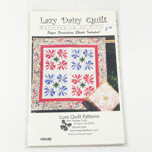 Love Quilt Patterns Lazy Daisy Quilt Pattern