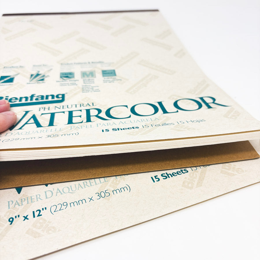 Bienfang Watercolor Pad + Partial - 9" x 12"