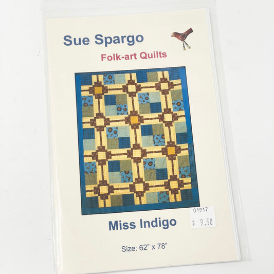 Sue Spargo Miss Indigo Quilt Pattern