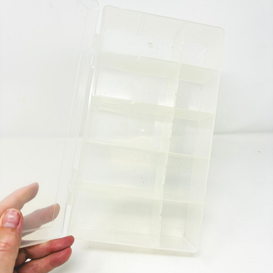 Clear Divided Storage Bin