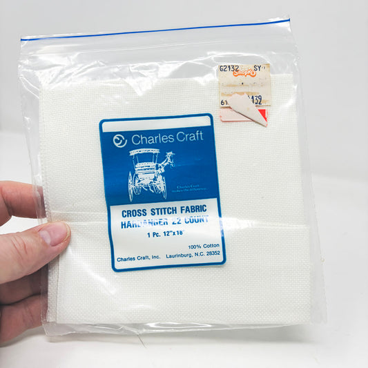 Charles Craft 22 Count White Aida - 12" x 18"