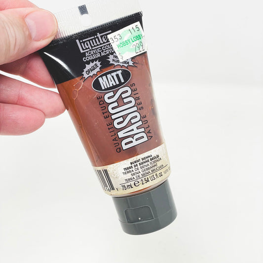 Liquitex Basics Acrylic Paint - Burnt Sienna