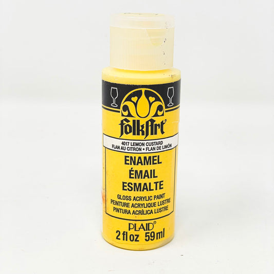 FolkArt Enamel Paint - Lemon Custard