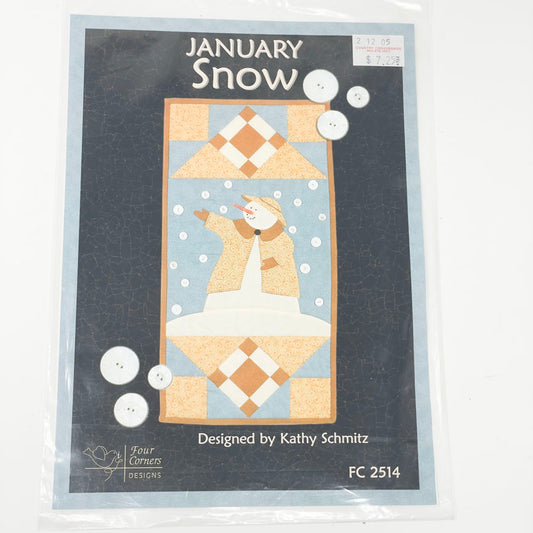 Four Corner Designs January Snow Quilt Block Pattern