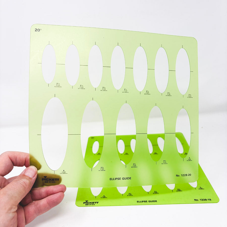 Pickett No. 1228-20 and No. 1228-15 Ellipse Guide Set