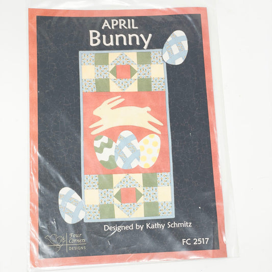 Four Corner Designs April Bunny Quilt Block Pattern