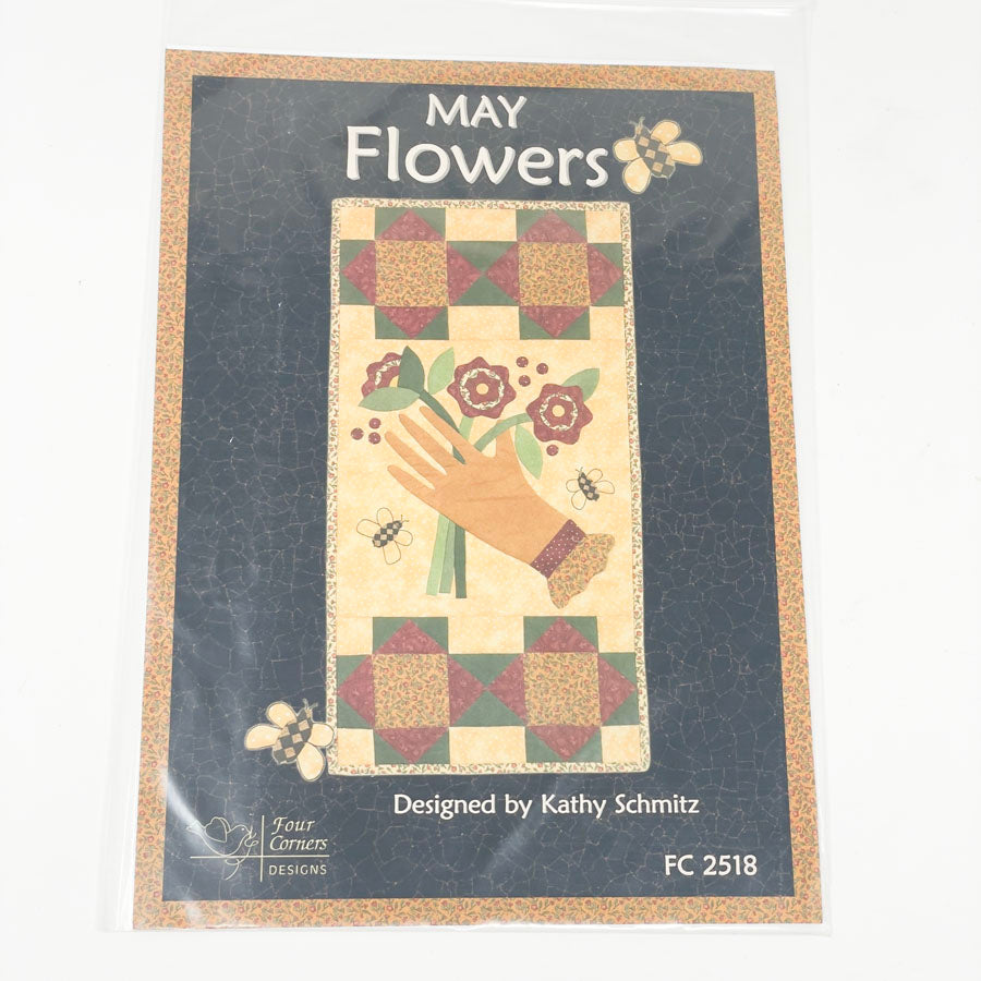 Four Corner Designs May Flowers Quilt Block Pattern