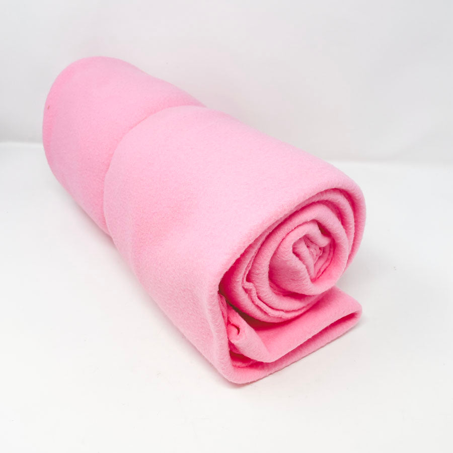 1 yd - Pink Fleece Fabric