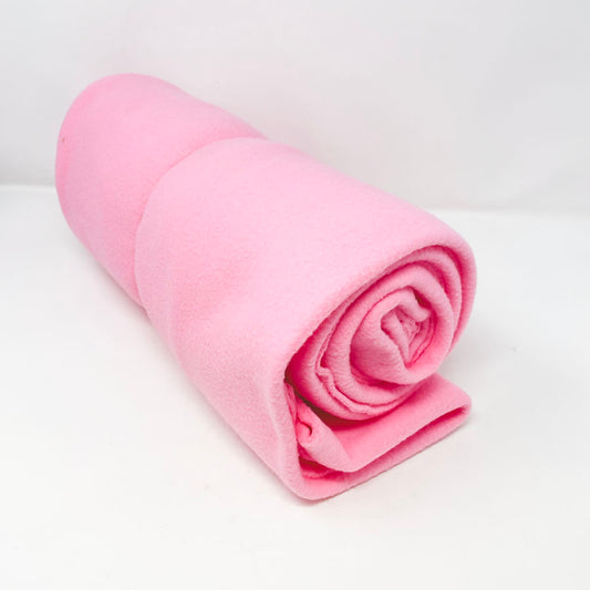 1 yd - Pink Fleece Fabric