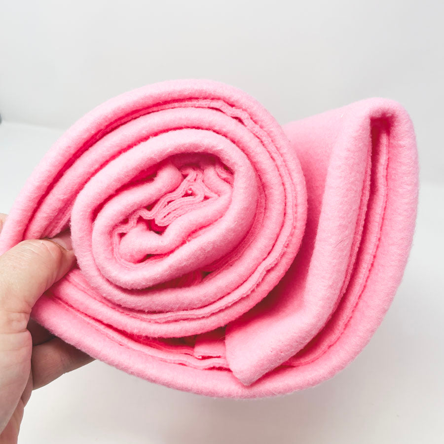 1 yd - Pink Fleece Fabric
