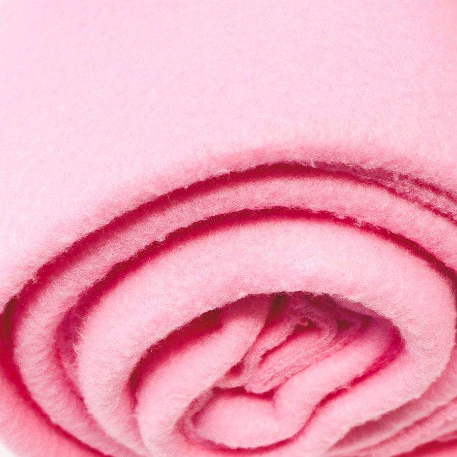 1 yd - Pink Fleece Fabric