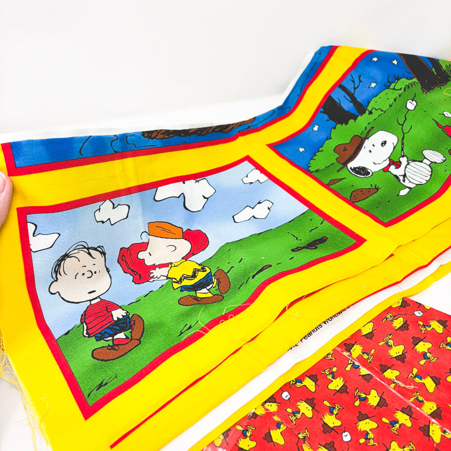 Woodstock & Snoopy Camping - Large Fabric Bundle