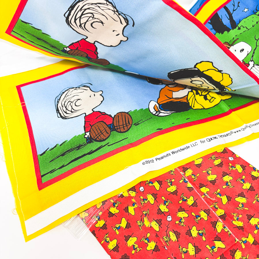 Woodstock & Snoopy Camping - Large Fabric Bundle