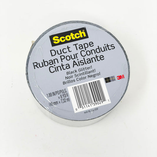 Scotch Duct Tape - Black Glitter