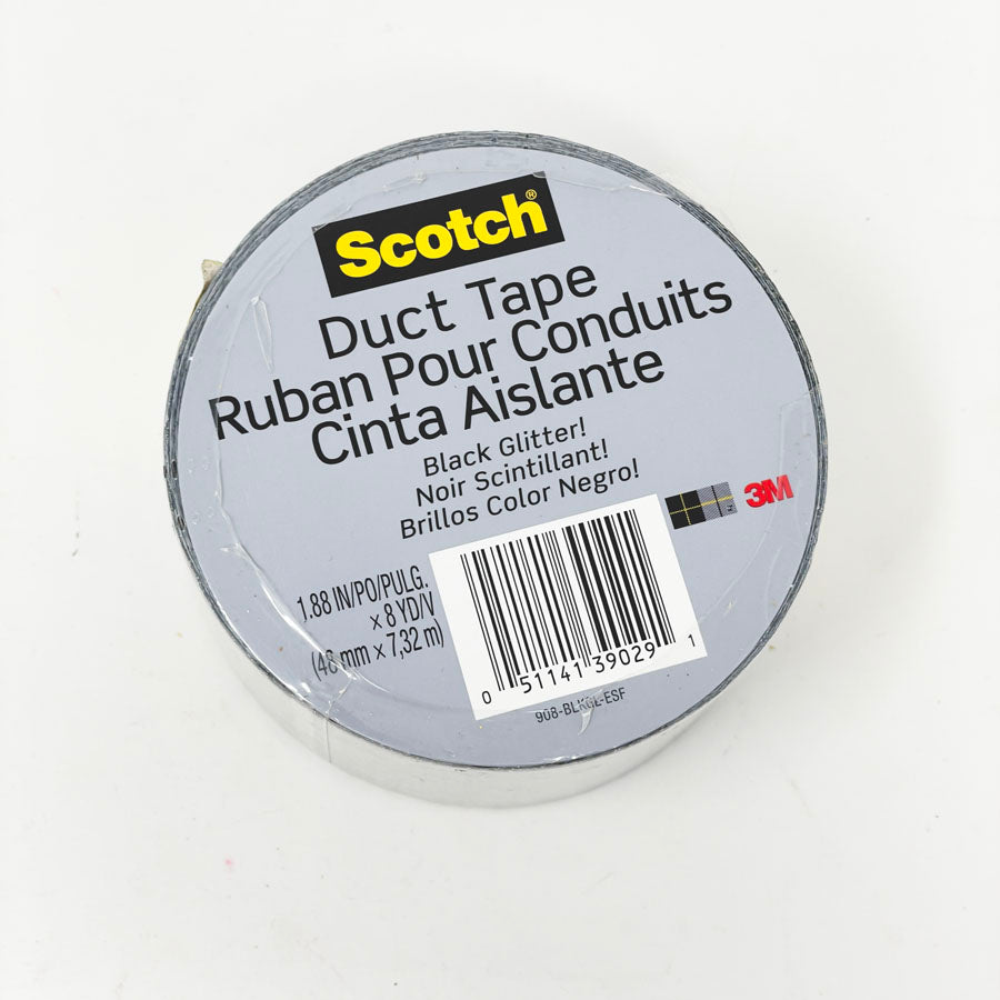 Scotch Duct Tape - Black Glitter