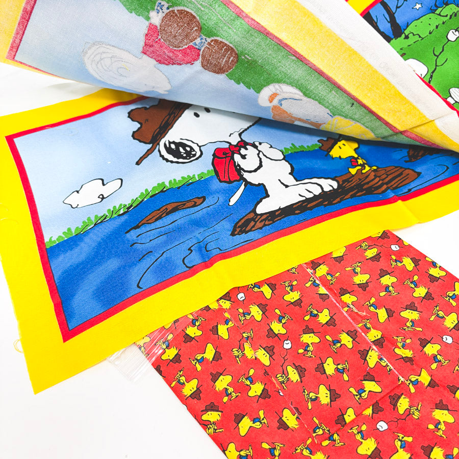 Woodstock & Snoopy Camping - Large Fabric Bundle