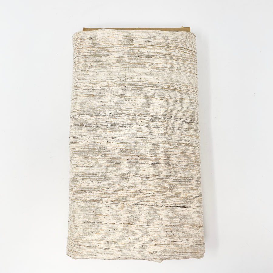 3 yds - Natural Fiber Woven Tan Fabric