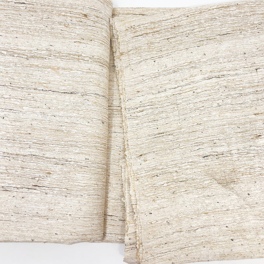 3 yds - Natural Fiber Woven Tan Fabric