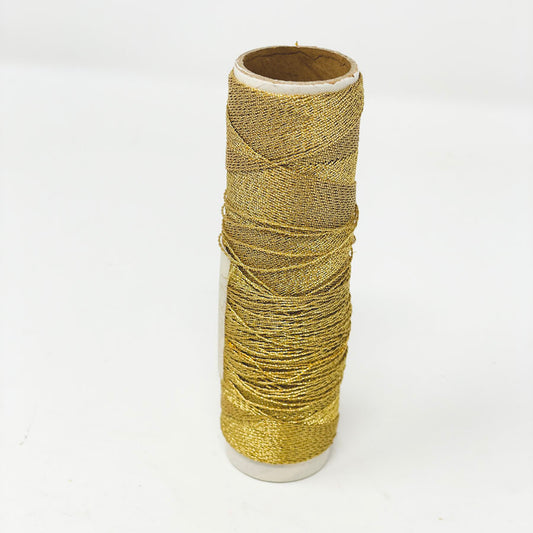 Gold Metallic Thread Spool