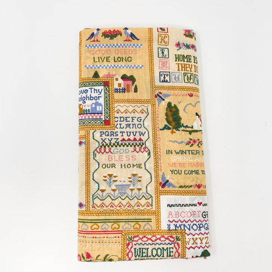 1 yd - Tan Sampler Fabric