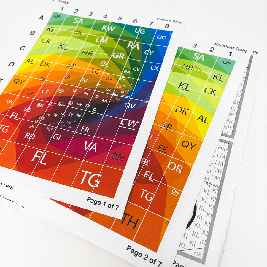 Legit Kits Color Vortex Quilt Kit – Work in Progress