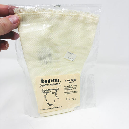 Janlynn Evenweave Keepsake Cone - 6" x 8"