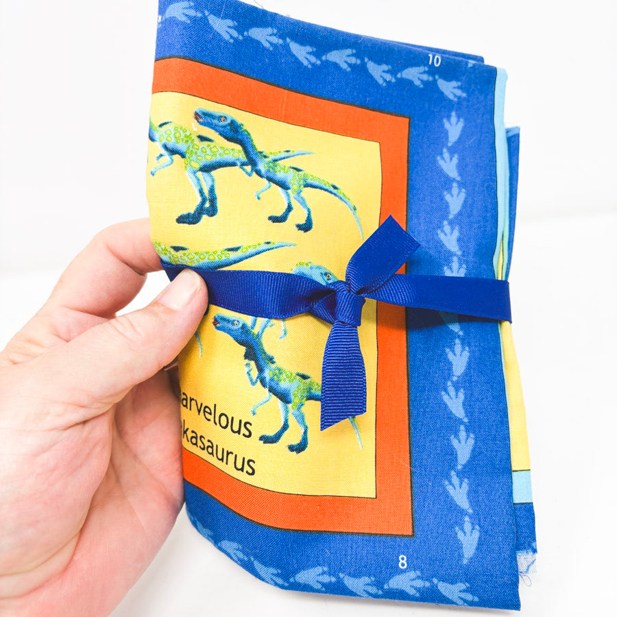 Dinosaur Cotton Fabric Remnant