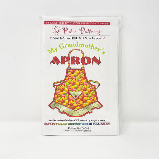 Pat E-Patterns - My Grandmother's Apron Sewing Pattern