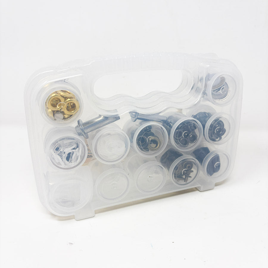 Case of Eyelets and Assorted Sewing Notions