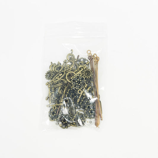 Bronze Findings Bundle - Eye Pins and Clasps