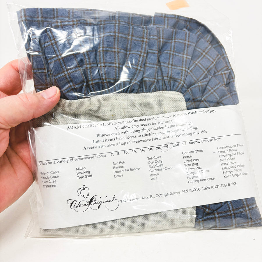 Adam Original 26 Count Blue Ruffle Pillow