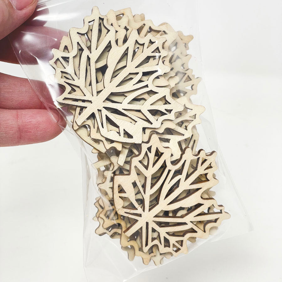 Laser Cut Wood Leaf Bundles (1)