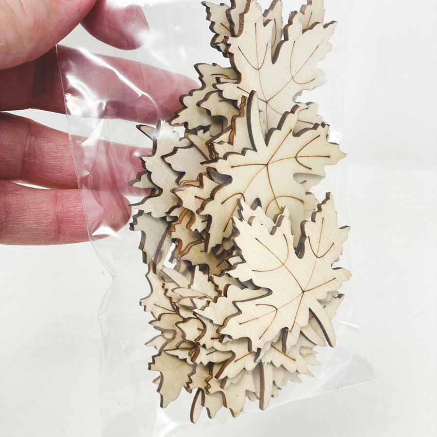 Laser Cut Wood Leaf Bundles (1)