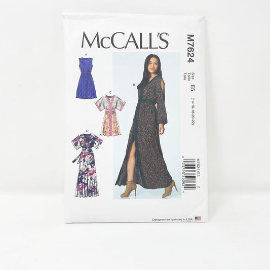 2022 McCall's M7624 Sewing Pattern - Dress - Sizes 14-22