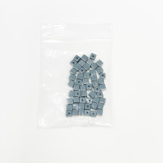Metallic Square Beads