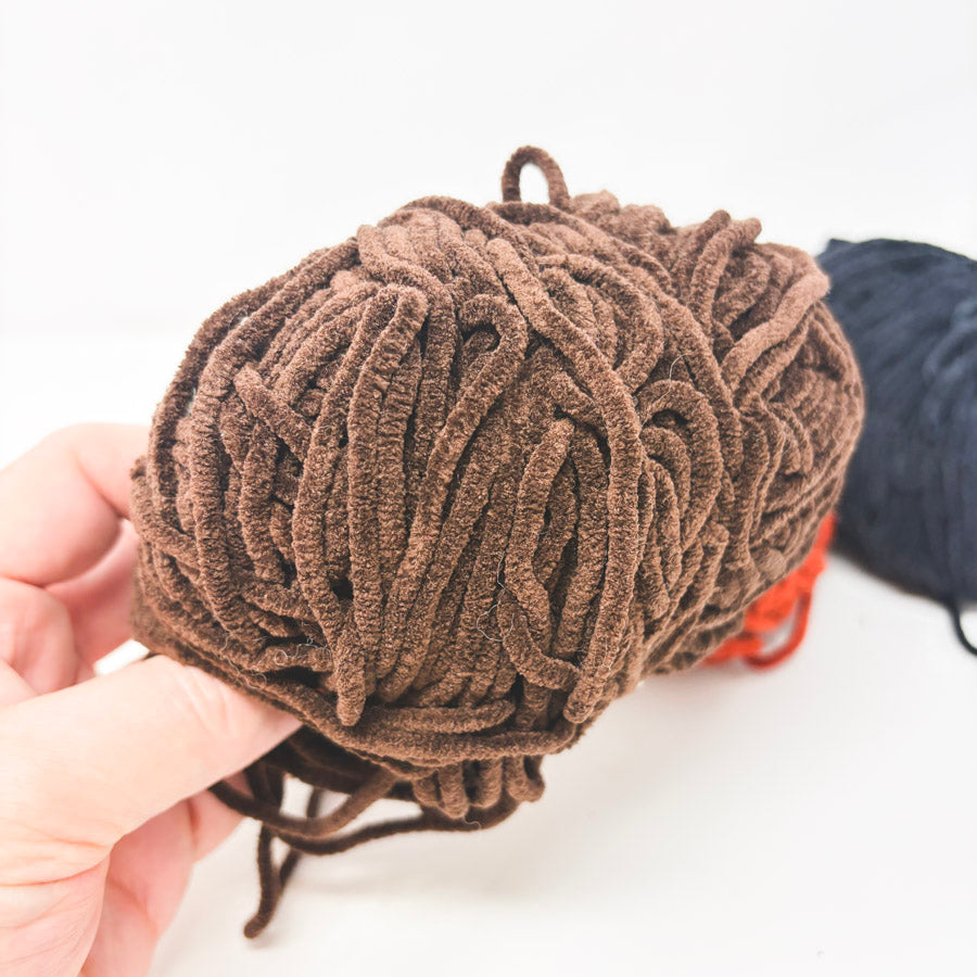 Unmarked Chenille Yarn Bundle - Fall Colors