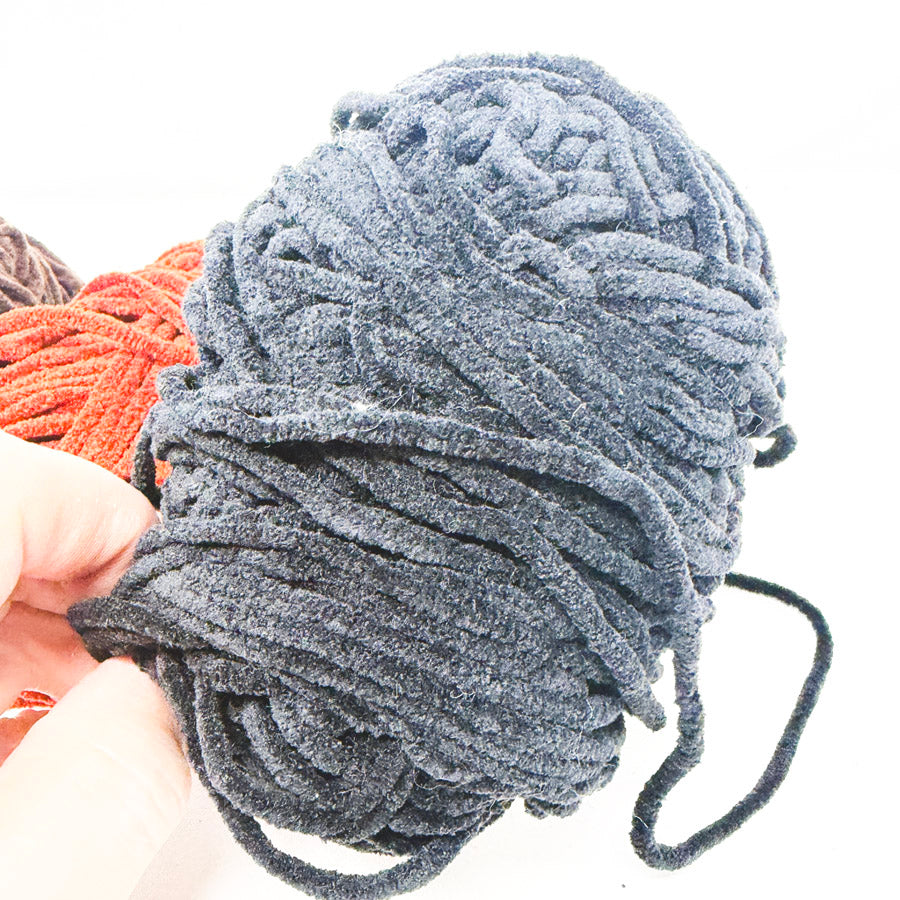 Unmarked Chenille Yarn Bundle - Fall Colors