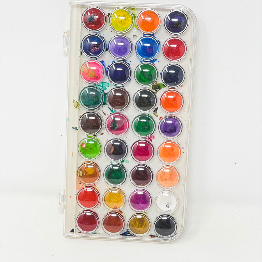 36 Color Watercolor Tray