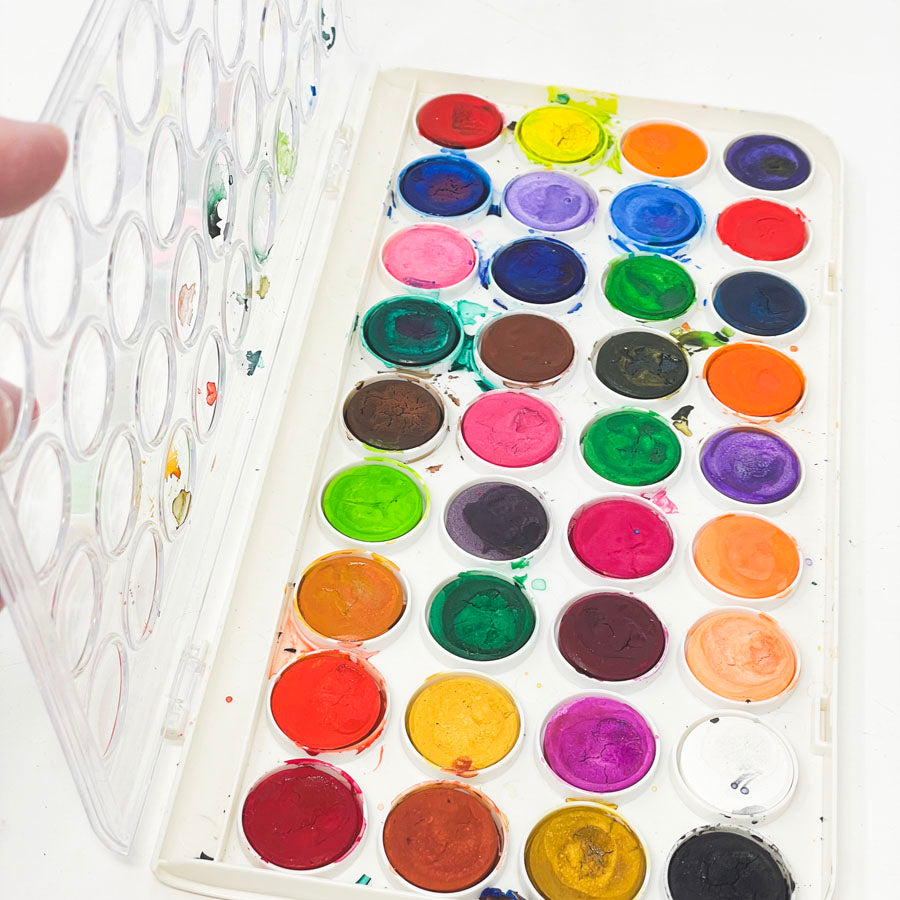 36 Color Watercolor Tray