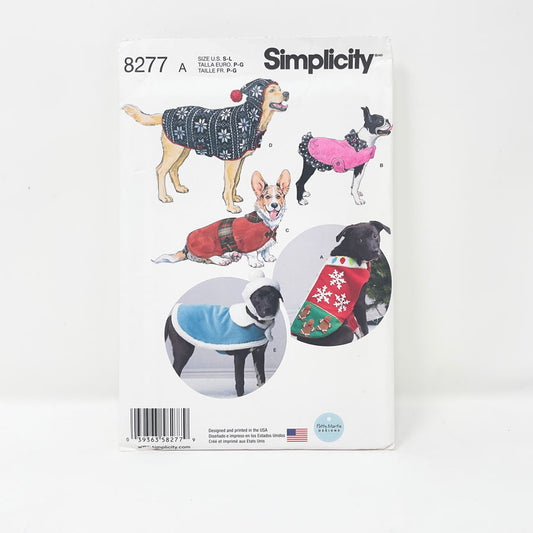 Simplicity Sewing Patterns 8277 - Dog Jacket