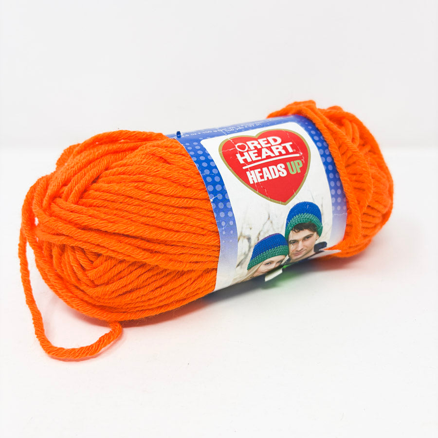 Red Heart Heads Up Acrylic Yarn - Tangelo