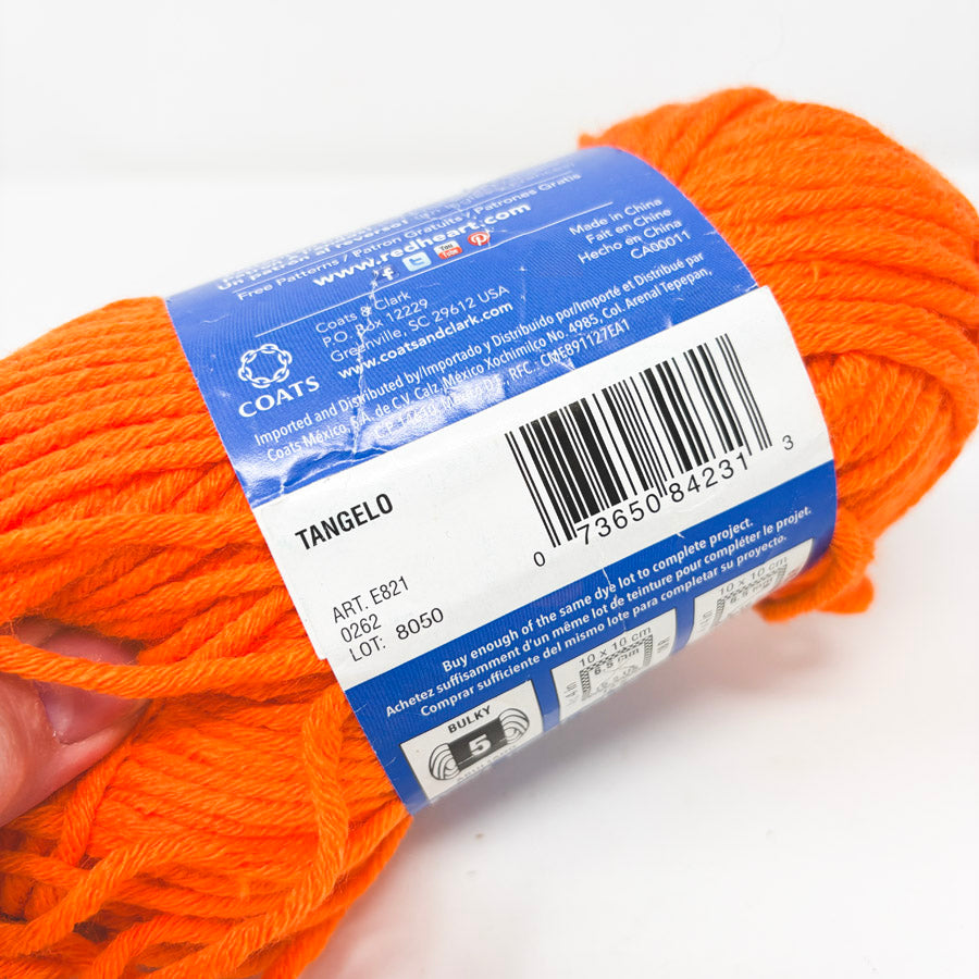 Red Heart Heads Up Acrylic Yarn - Tangelo