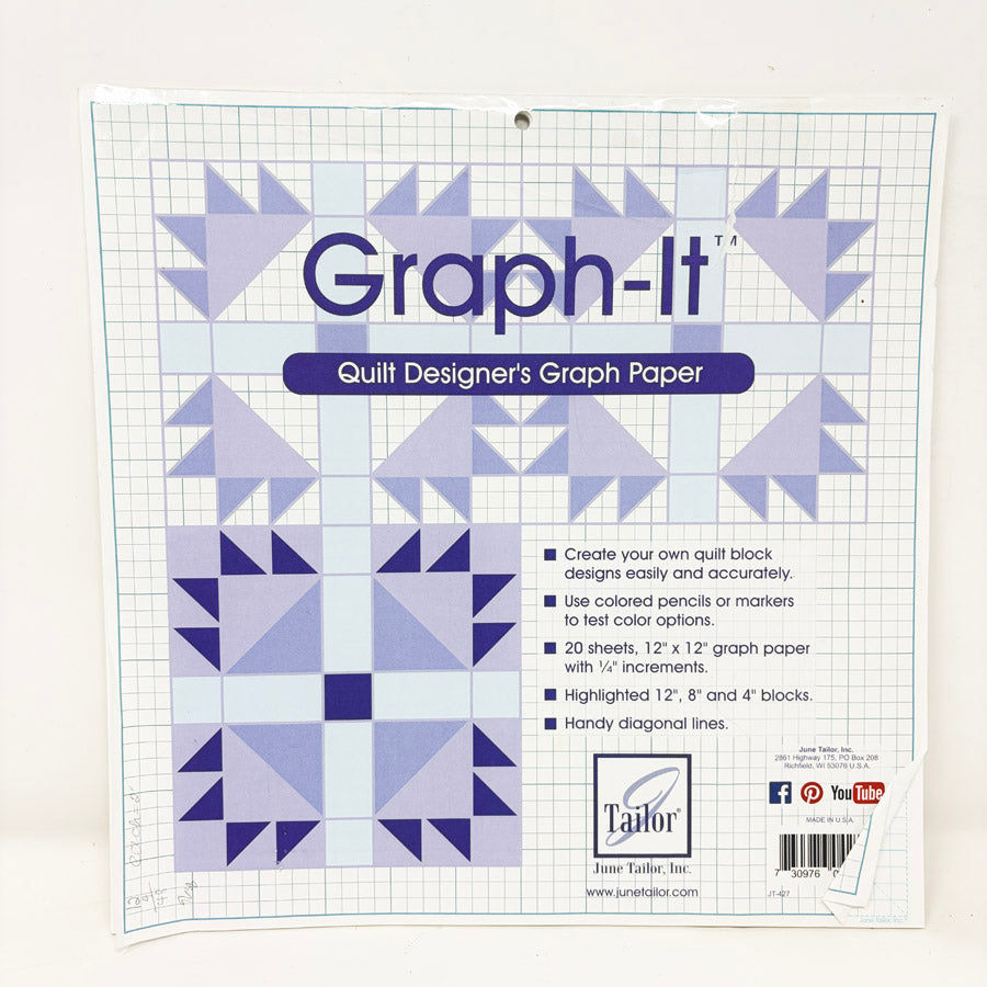 June Tailor Graph It Quilt Designer's Graph Paper