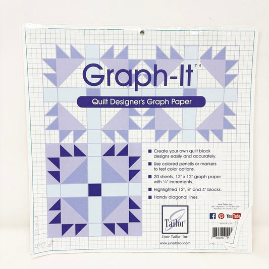 June Tailor Graph It Quilt Designer's Graph Paper
