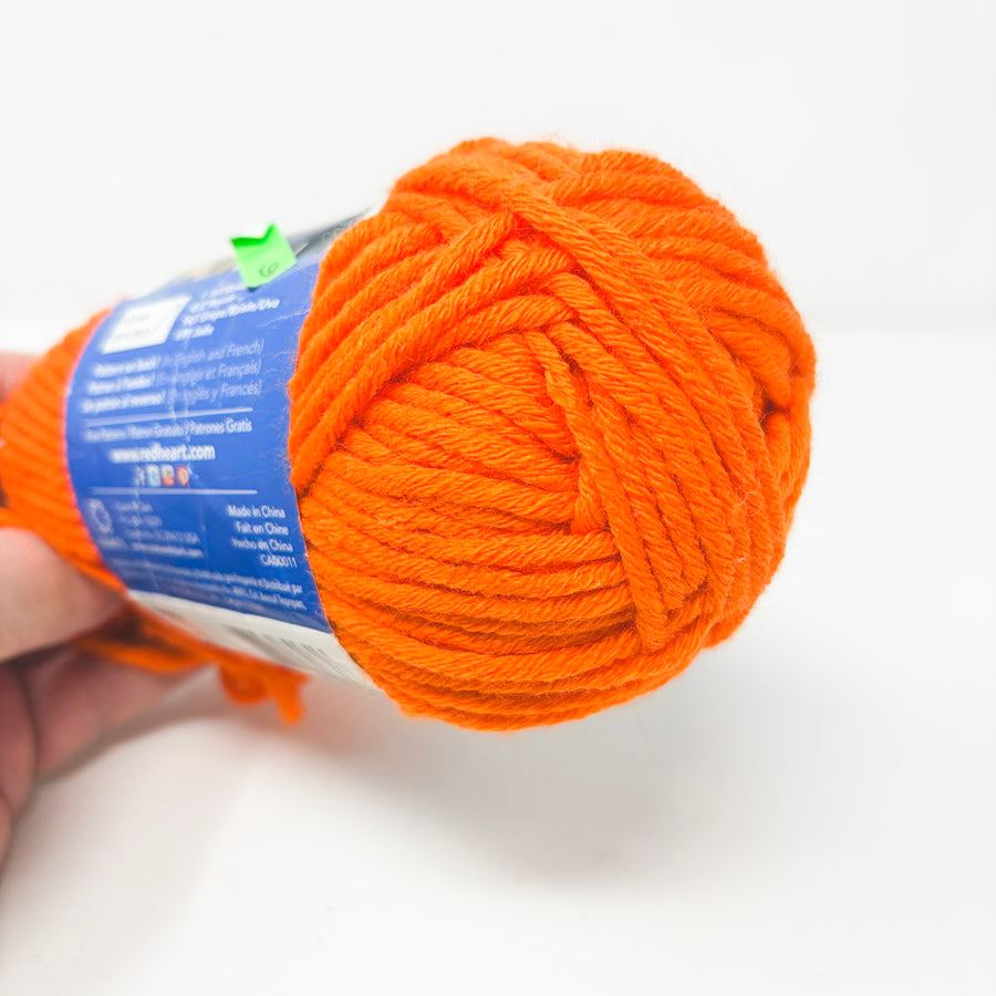 Red Heart Heads Up Acrylic Yarn - Tangelo