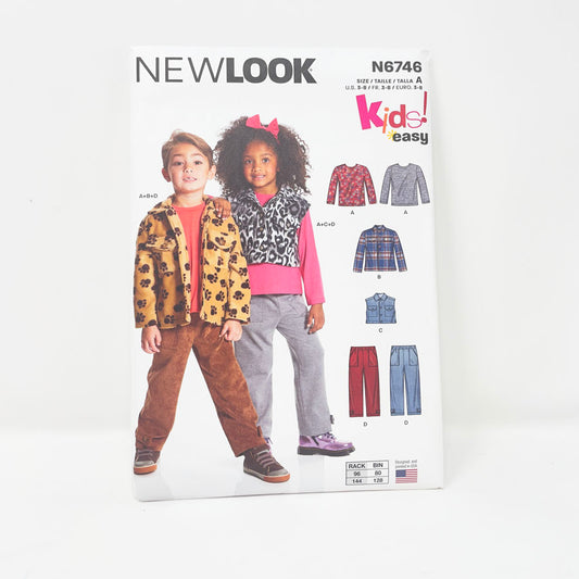 New Look Kids! Easy Pattern N6746 - Tops and Cargo Pants