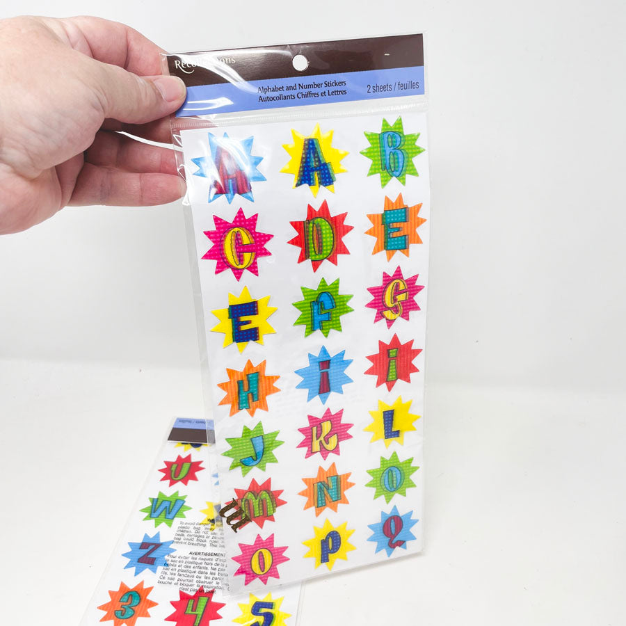 Recollections Lenticular Alphabet Stickers