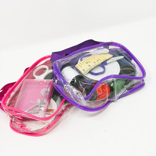 Travel Sewing Kit In Clear Bag (1)