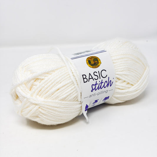 Lion Brand Basic Stitch Anti-Pilling Acrylic Yarn - White